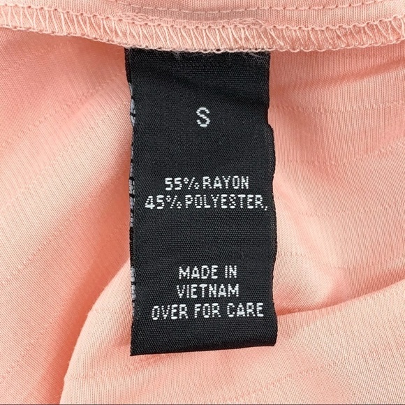 I.N. San Francisco Pink Split-Flutter Sleeve Peplum Blouse Top Size Small - Picture 7 of 8